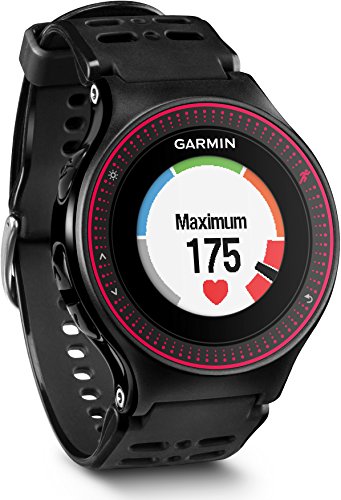 Garmin Forerunner 225 GPS Running, Monitoraggio Passi e Attività Quotidiana, Nero/Rosso