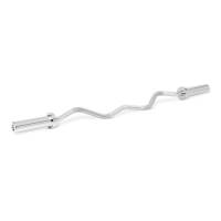 Amazon Basics - Bilanciere Curl Olimpico da 5,1cm, 119cm, Cromato