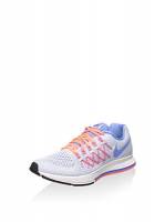 Nike Zoom Pegasus 32 (GS), Scarpe da Running Bambina, Bianco/Blu/Giallo (White/Chalk Blue-Bright Mango), 33 1/2