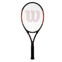 wilson Burn Elite 105 - Racchetta da tennis per adulti (disponibile nelle misure da 1 a 4) (Grip 3 (4 3/8"), colore: nero, arancione, taglia unica