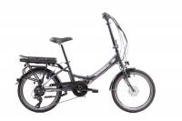 F.lli Schiano E-Star 20", Bicicletta Elettrica Pieghevole per Adulti con Motore 250W e 7 velocità, Batteria al Litio 36V 10,4Ah estraibile, Colore Antracite