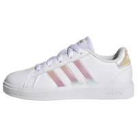 adidas Grand Court Lifestyle Lace Tennis Shoes, Sneaker Unisex - Bambini e ragazzi, Ftwr White Iridescent Ftwr White, 38 EU