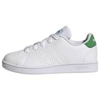 adidas Advantage Lifestyle Court Lace Shoes, Sneaker Unisex - Bambini e ragazzi, Ftwr White Green Core Black, 37 1/3 EU