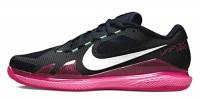 NIKE NikeCourt Air Zoom Vapor PRO, Sneaker Uomo, Obsidian/White-Hyper Pink-Green Glow, 48.5 EU