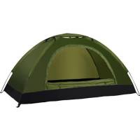 Tenda da campeggio ultraleggera, tenda da 2-3 persone per esterni PU3000 mm impermeabile, tessuto Oxford impermeabile, per escursioni con zaino in spalla (2 persone verde militare)