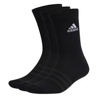 adidas Cushioned Crew Socks 3 Pairs, Calze Medie Unisex - Adulto, Black/White, L (Pacco da 3)