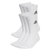 adidas Cushioned Sportswear Crew 6 Pairs Socks Calzini, White/Black, M Unisex - Adulto (Pacco da 6)