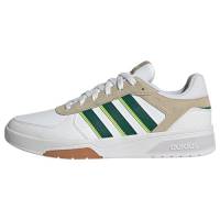 adidas Courtbeat Shoes, Scarpe da Tennis Uomo, Ftwr White Collegiate Green Wonder Beige, 43 1/3 EU