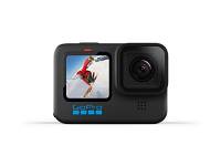 GoPro HERO10 Black - Action Camera impermeabile con LCD anteriore e schermi posteriori touch, Video Ultra HD 5.3K60, Foto da 23 MP, Streaming live 1080p, Webcam, Stabilizzazione