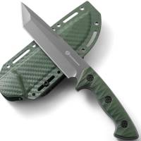 DRACHENADER Fulltang Tanto Survival coltello 5 mm di spessore in acciaio Outdoor Jgad coltello XR-B01-FT con fodero in plastica
