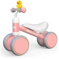 MHCYLION Bicicletta Senza Pedali Bambini per 1-2 Anni Baby Walkers regalo per ragazzi e ragazze Giocattoli Regali per Bambini Bicicletta Equilibrio Bambino rosa