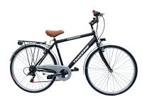 MADICKS Bicicletta Uomo da Passeggio Olanda Trekking City bike Misura 28 Bici da città Vintage retrò Nero Con Cambio