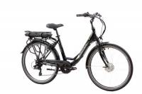 F.lli Schiano E- Moon 26" Bicicletta elettrica, Bici Elettrica con Pedalata Assistita 250W, City E-bike Unisex Adulto, Li-Batteria Rimovibile 36V 13Ah, SHIMANO 7 velocità, Nera