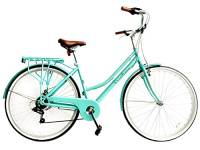 Versiliana Biciclette Vintage - City Bike - Resistene - Pratica - Comoda - Perfetta per moversi in città (GREEN WATER, DONNA 28")