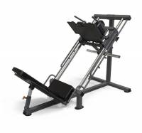 Squat & Leg Press ION Fitness - Facile accesso - Esercizi di Press e Squat hack - Compatibile con i dischi olimpici - Supporta 200 kg