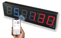 GymNext Flex Timer – Edizione Palestra - Orologio da Parete LED Digitale – Controllo dal Bluetooth tramite l’app
