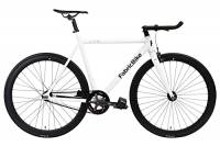 FabricBike Light – Fixed Gear bicicletta, Single Speed Fixie completa mozzo, Telaio in alluminio e forcella, ruote 28, 6 colori, 3 dimensioni, 9.45 kg (taglia M) (M-54cm, Light Pearl White)