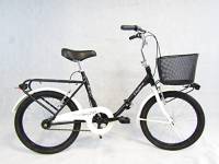 bicicletta pieghevole bici da passeggio graziella car-bike con cesto anteriore (nero)