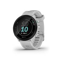 Garmin Forerunner 55 (Whitestone), Smartwatch running con GPS, Cardio, Piani di allenamento inclusi, VO2max, Allenamenti personalizzati, Garmin Connect IQ