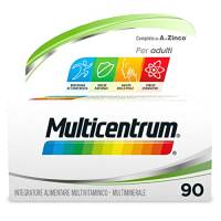 Multicentrum Adulti Integratore Alimentare Multivitaminico-Multiminerale per adulti, specificatamente formulato per combattere stanchezza e affaticamento, 90 Compresse