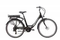 F.lli Schiano E- Moon 26" Bicicletta elettrica, Bici Elettrica con Pedalata Assistita 250W, City E-bike Unisex Adulto, Li-Batteria Rimovibile 36V 13Ah, SHIMANO 7 velocità, Nera