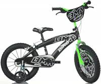 Dino Bikes Bicicletta BMX 16" Nero-Verde - Bici Bambino