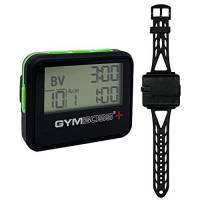 Gymboss Plus timer a intervalli e cronometro orologio da polso – Bundle, Black with Green buttons