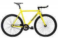 FabricBike Light – Fixed Gear bicicletta, Single Speed Fixie completa mozzo, Telaio in alluminio e forcella, ruote 28, 6 colori, 3 dimensioni, 9.45 kg (taglia M) (M-54cm, Light Matte Yellow)