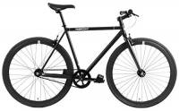 Aanlun Fixie Bike Bici a Scatto Fisso Single Speed ​​Hi-Ten Acciaio Telaio Nero 10Kg (Color : Black, Size : S49)