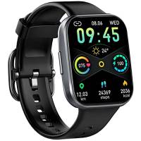 Smartwatch, Orologio Fitness Uomo Donna 1.69" Smart Watch con Contapassi/Cardiofrequenzimetro/SpO2/Cronometro, 25 Sportivo, Notifiche Messaggi, Impermeabil IP68 Fitness Tracker per Android iOS -2022