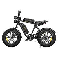 ENGWE M20 Bici Elettrica Uomo, 75 KM+75 KM Autonomia Sistema a Doppia Batteria Vicicletta con 20''×4.0'' Fat Tire ,48V 26AH E-bike Off-roade Cambio Shimano 7 Velocità e Sospensione Completa, Nero