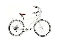 Versiliana Biciclette Vintage - City Bike - Resistene - Pratica - Comoda - Perfetta per moversi in città (BIANCO/NERO, UOMO 28")