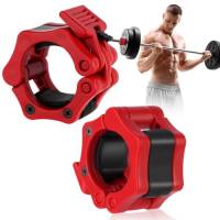 flintronic Morsetti per Bilanciere, 2 Pezzi Morsetti Barra Olimpico, Sollevamento Pesi Bilanciere Morsetto Collare 50mm, Collare Sgancio Rapido, per Fitness Palestra, Accessori Sollevamento Pesi