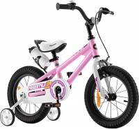 RoyalBaby Freestyle Bicicletta per bambini Ragazzi Ragazze con freno a mano e sottobicchiere Bicicletta da 16 pollici Rosa