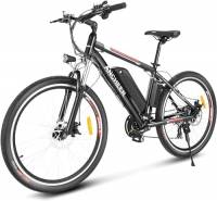 ANCHEER 26" Mountain Bike Elettrica, Bici Elettrica per Adulti 250W E-Bike con Batteria agli Ioni di Litio 36V 12.5Ah, Bicicletta Elettrica con Display LCD, 21 Velocità