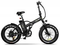 giordanoshop Fat-Bike Bicicletta Elettrica Pieghevole a Pedalata Assistita 20" 250W Icon.E Pure S Black Nera
