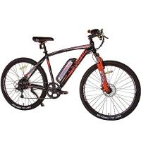 Swifty AT650, Mountain Bike with Battery on Frame Unisex-Adult, Nero/Arancione, Taglia Unica