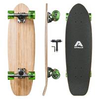 Apollo Mini-Longboard | Midi Cruiser | Skateboard cruiser da 70cm (30x8) | Maneggevole Skate in Legno e in Stile Vintage con Cuscinetti a Sfera High Speed ABEC 11