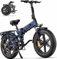 ENGWE Bicicletta Elettrica Pieghevole E-Bike Adulto, 20" * 4.0 "Fat Tire Bici Elettrica con 48V 16AH Range 150KM, 8 Velocità Crociera Urbana per Montagna Neve, Engine Pro