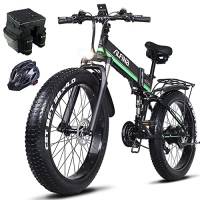ALFINA bicicletta elettrica per adulti mountain bike 26 pollici 48V pneumatico grasso pieghevole spiaggia bicicletta elettrica motoslitta elettrica batteria di grande capacità