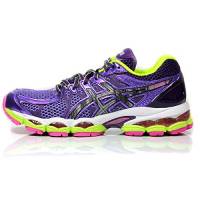 ASICS Women's Gel-Nimbus 16 Lite-Show Running Shoe, Violet/Lightning/Flash Yellow, 6.5 M US
