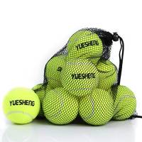 YUESHENG Palline da Tennis, Palline da allenamento per principianti avanzati, palline da tennis per cani, confezione da 12 con borsa a rete per un facile trasporto Tennis Balls, (Giallo)…