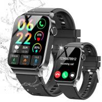 Smartwatch Uomo Donna, 1.85" Orologio Smartwatch con Effettua/Risposta Chiamate, 113 Sportive Smart Watch con Contapassi/Sonno/Cardiofrequenzimetro, Impermeabil IP68 Fitness Tracker per iOS Android