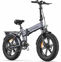 ENGWE Bici Elettrica Pieghevole,20"×4.0" Fat Tire 7 Velocità Bicicletta Elettrica da 48V 13Ah Batteria Rimovibile, Autonomia di 50-120 km E-bike da per Ogni Terreno & MTB & Spiaggia & Neve (Grigio-2)