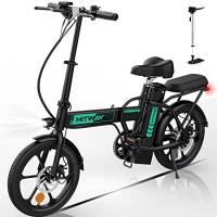 HITWAY bici elettriche e-bike bici da città pieghevoli 8.4h batteria, chilometraggio elettrico può raggiungere 35-70 km, 250 W / 36 V / 8.4Ah batteria, Max.