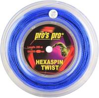 Generisch PROS PRO Hexaspin Twist - Corda da tennis, rotolo da 200 m, 1,25 mm, colore: Blu